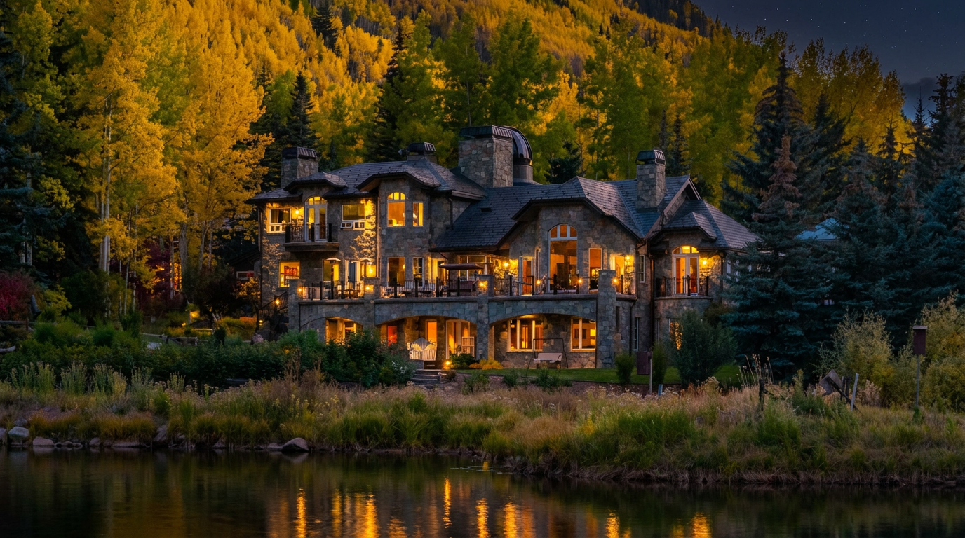 A Stone Estate Above Vail With Its Own Observatory