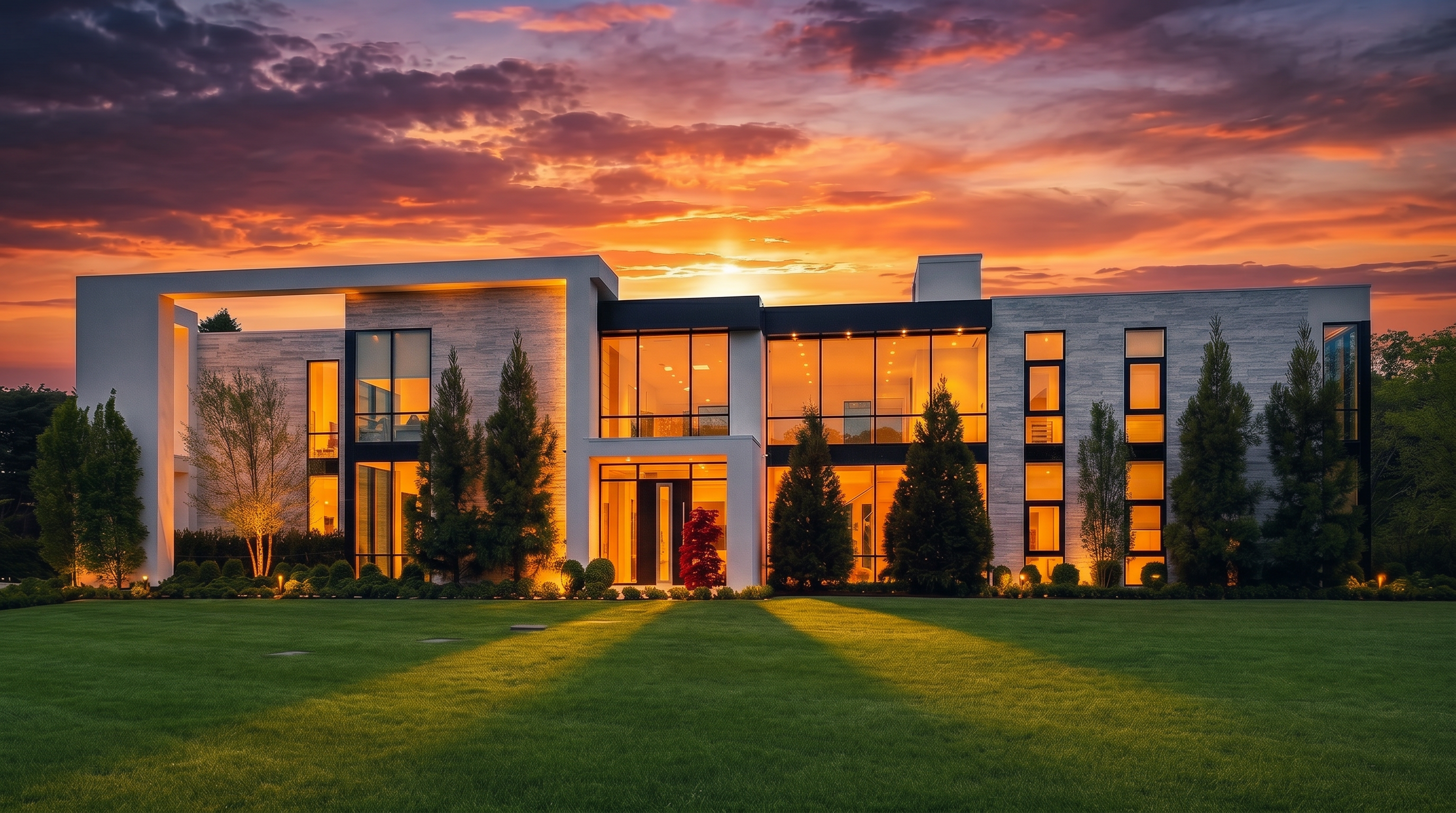 Cast Concrete, Steel & Glass on Water Mill's Most Coveted Street