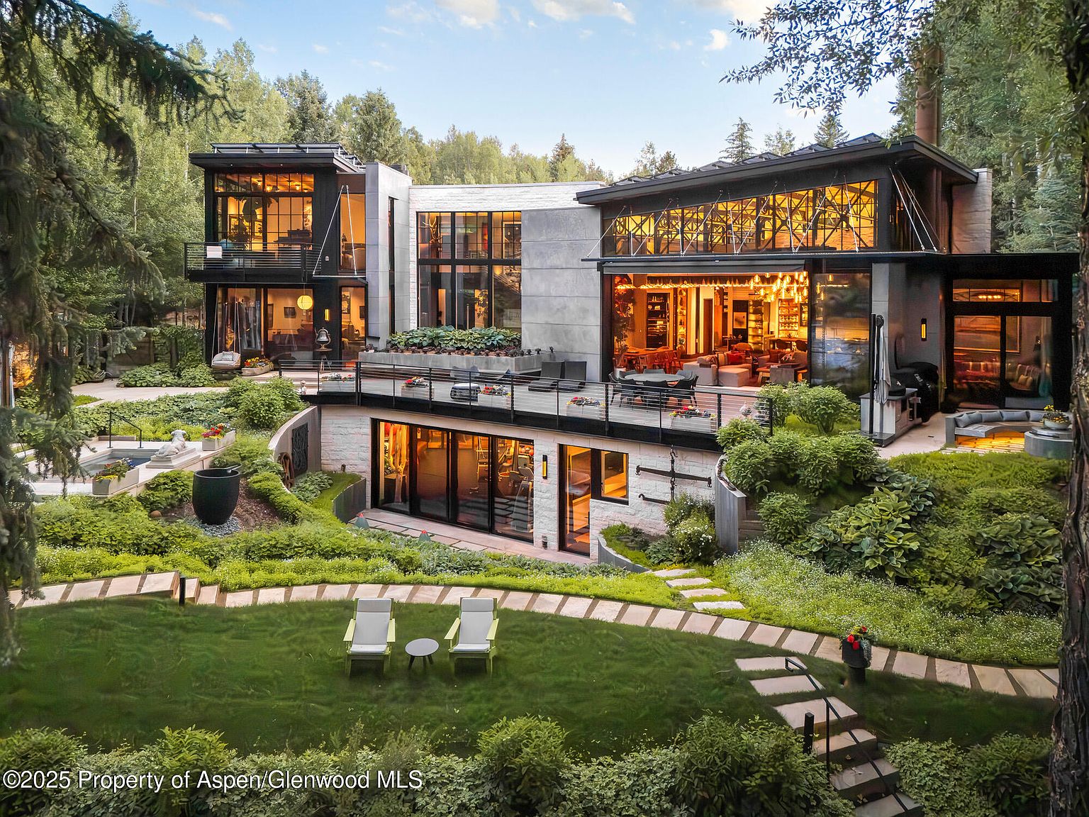 Architectural Masterpiece on Private Roaring Fork River Island