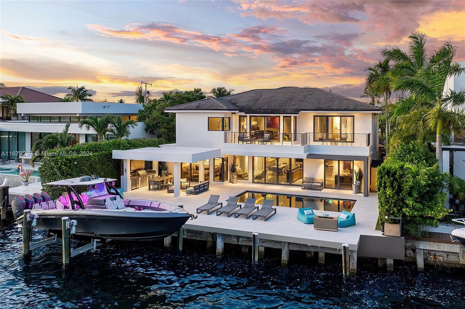 Modern Waterfront Estate with Private Bay Access