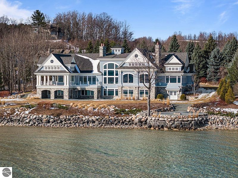 Architectural Masterpiece on Old Mission Peninsula's Pristine Shores