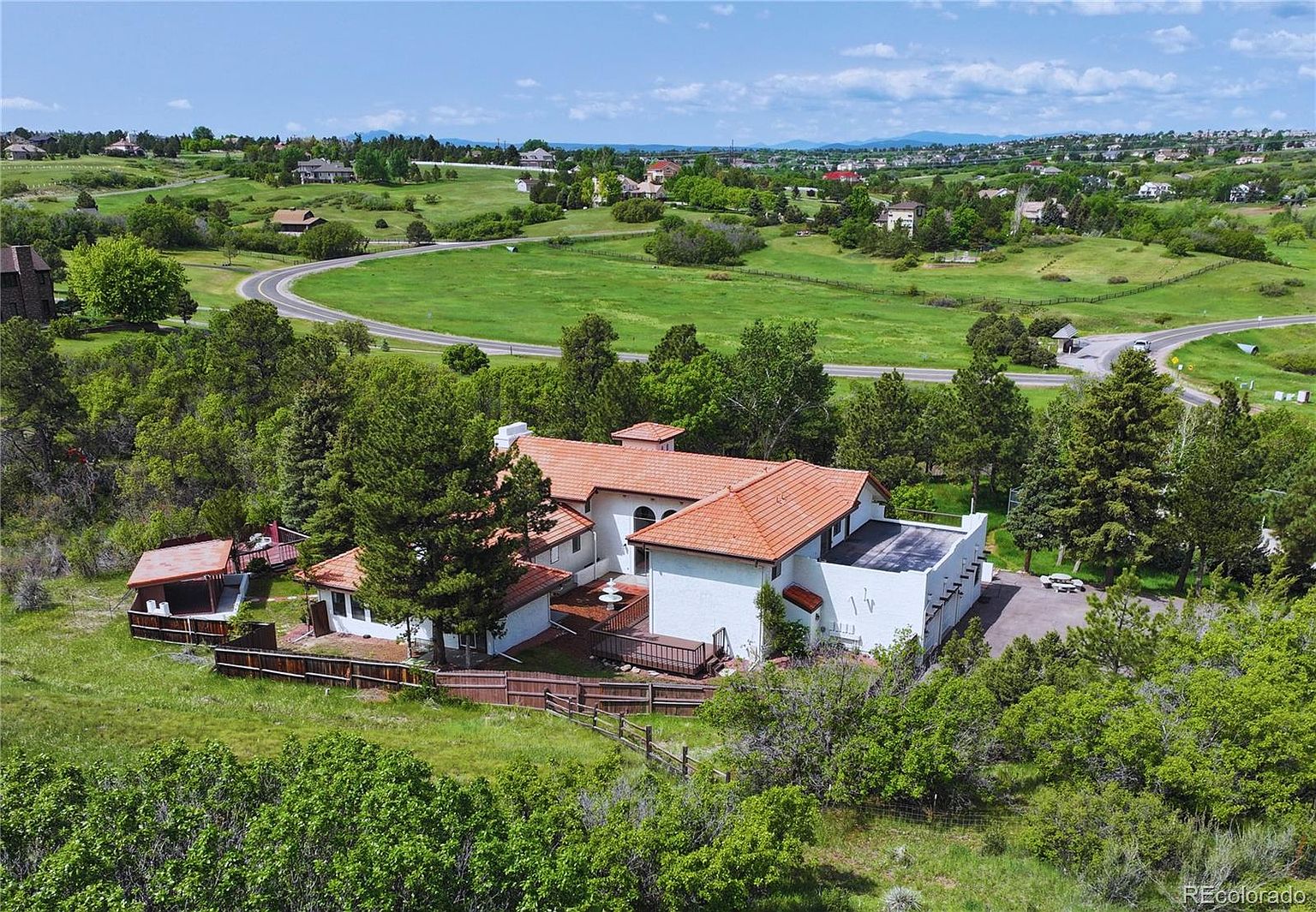 Mediterranean Masterpiece on Five Private Forested Acres