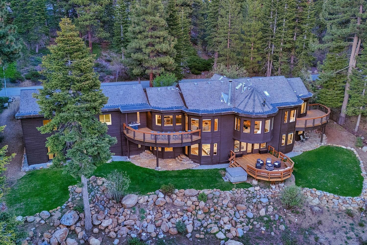 Architectural Masterpiece Commanding Lake Tahoe's Eastern Slope