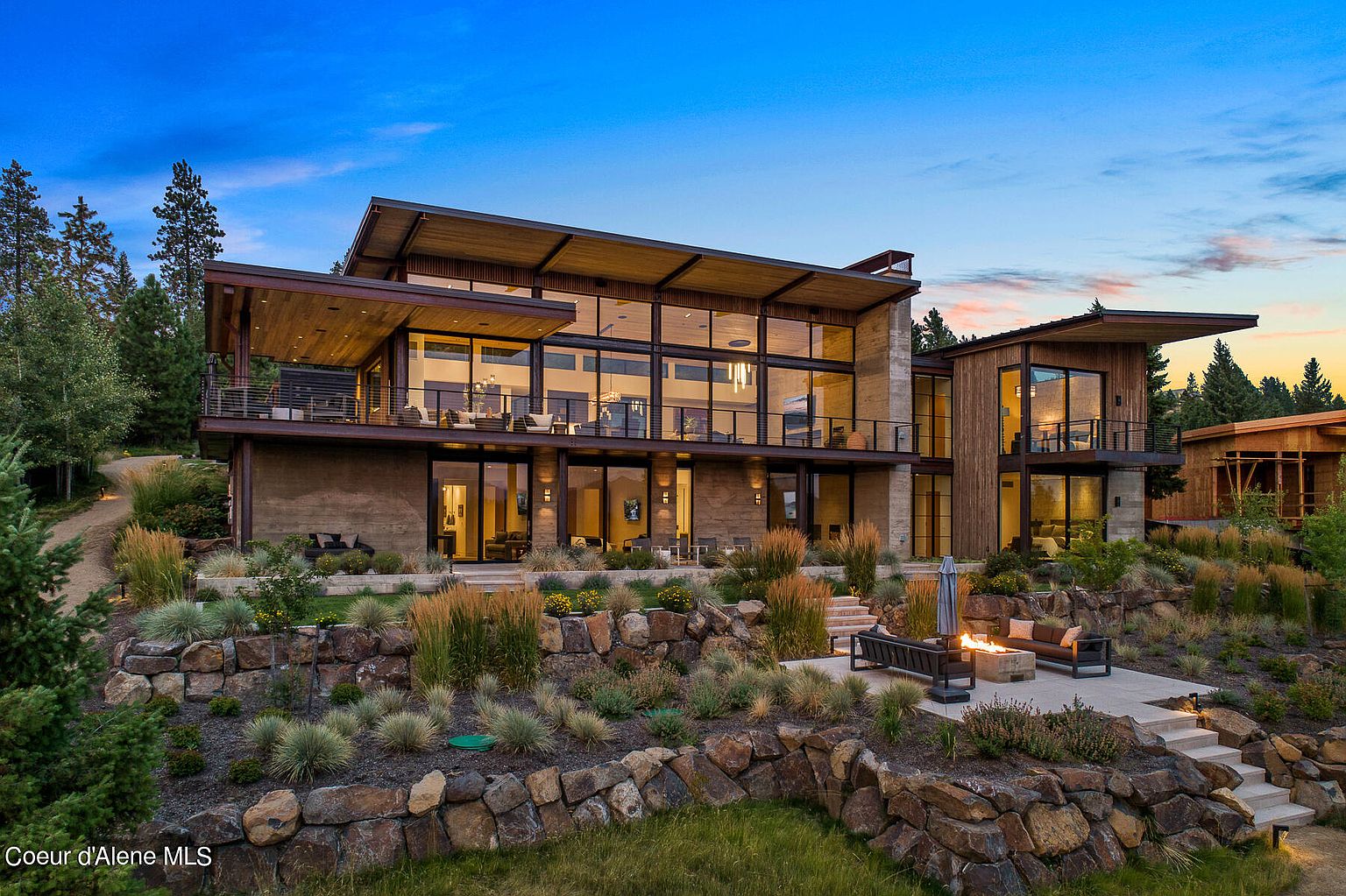 Industrial Modern Masterpiece on Wooded Lakefront Acreage