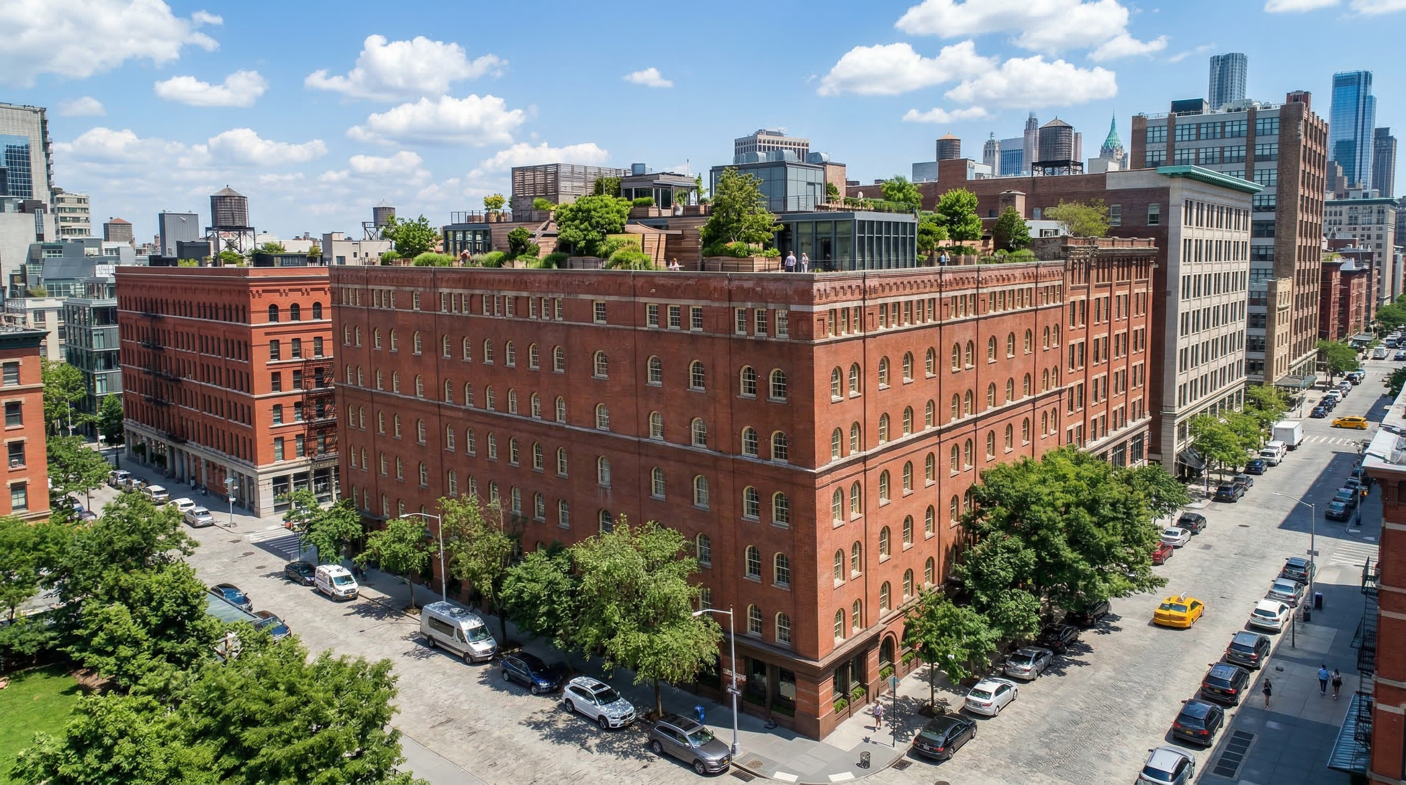 Three Levels of Tribeca Penthouse Perfection Above Manhattan's Skyline