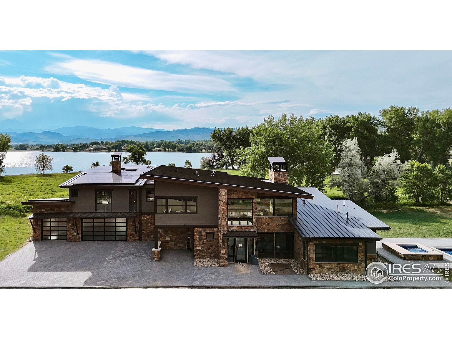 Lakefront Estate with Front Range Views
