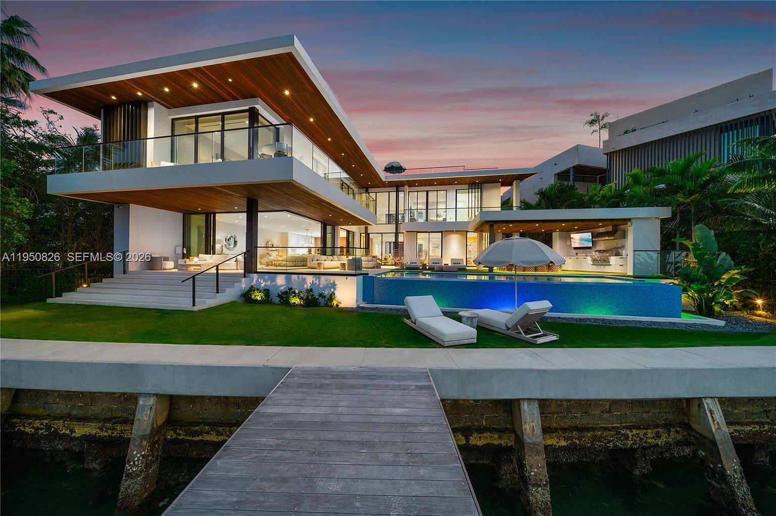 Architectural Waterfront Masterpiece on Miami's Exclusive Venetian Islands