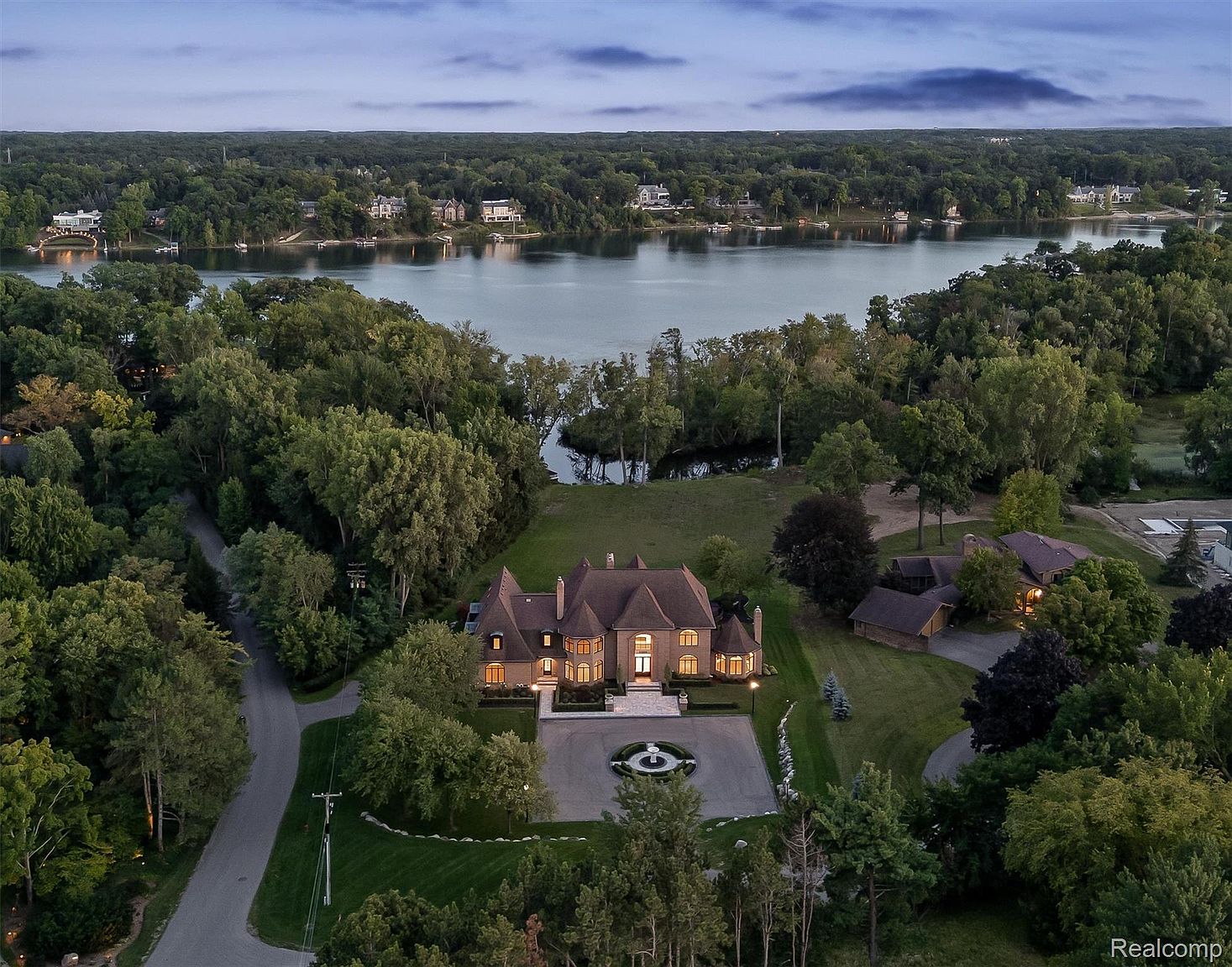 Lakefront Estate with Indoor Pool on Upper Straits