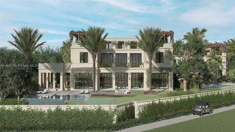 Fisher Island's Grande Dame: Modern Tuscan Waterfront Estate