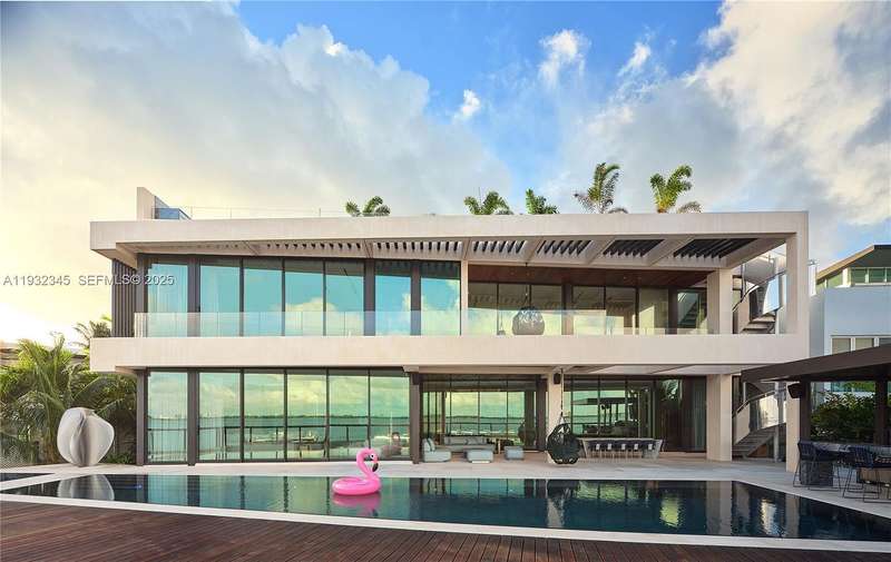Architectural Waterfront Masterpiece on Venetian Way