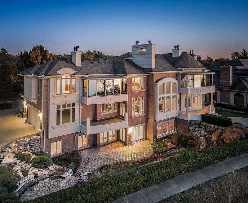 Architectural Masterpiece Commands Orchard Lake's Premier Gated Enclave