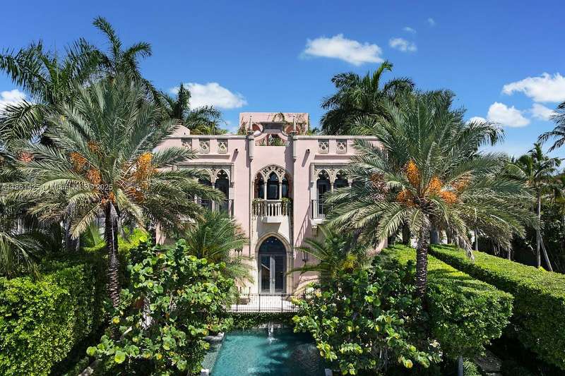 A Gothic Revival Waterfront Castle Unlike Anything Else in Miami