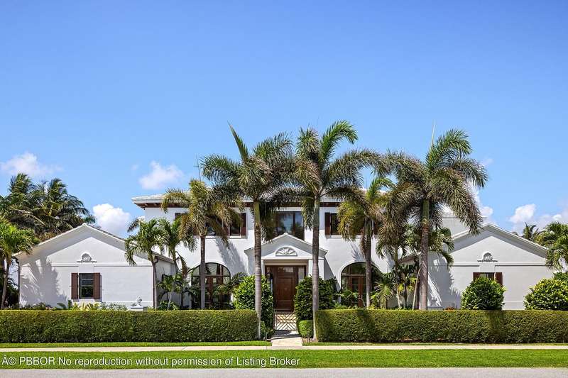 British Colonial Waterfront Estate on Manalapan's Coveted Intracoastal