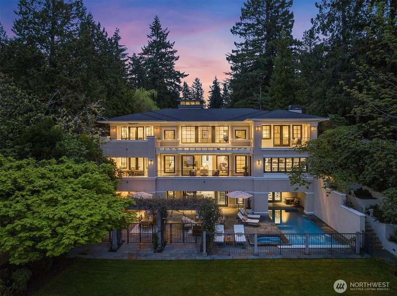West-Facing Waterfront Legacy Estate on Lake Washington