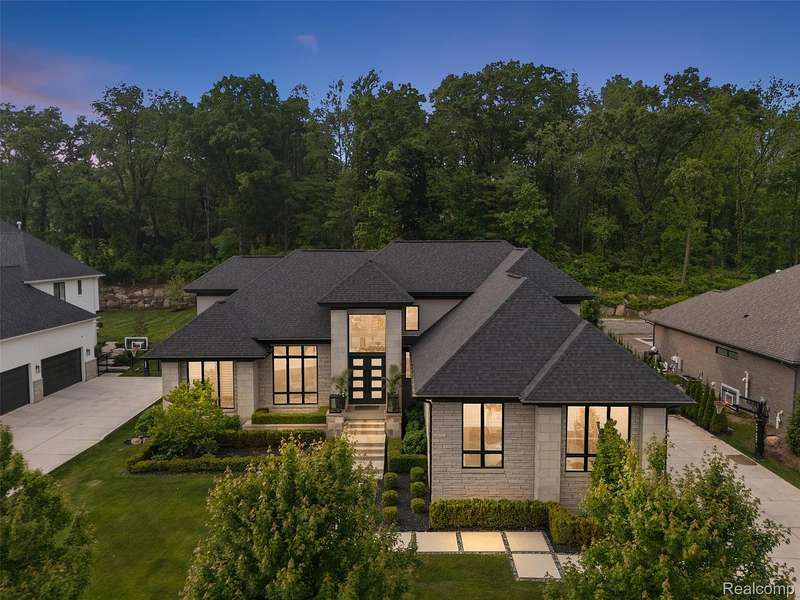Modern Estate in Premier Rochester Hills Enclave